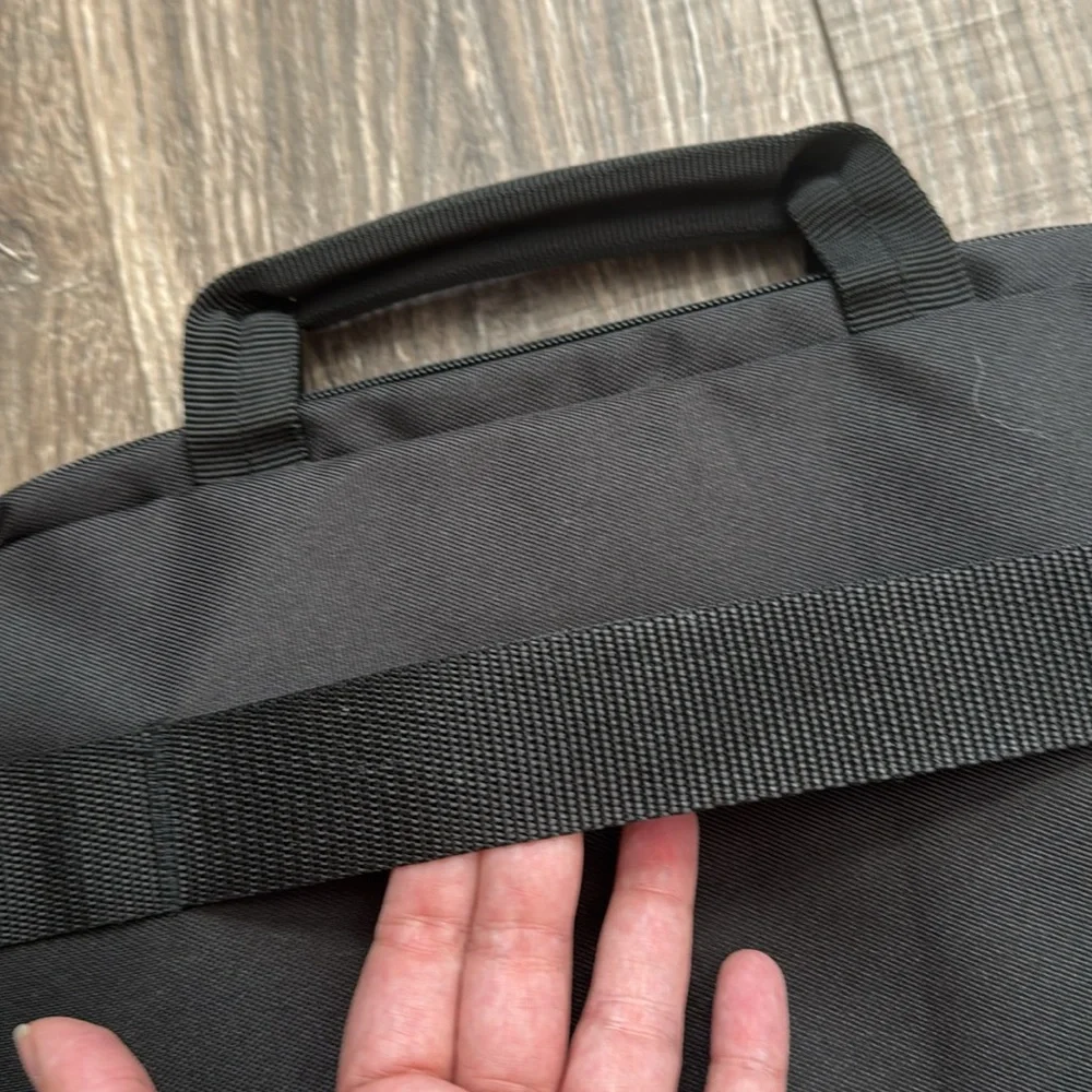 Sleek Black Laptop Bag with Durable Design